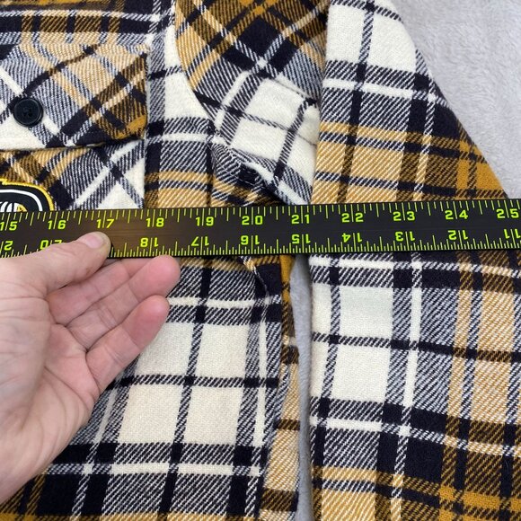 Doggy Supply By Snoop Dogg Mens Plaid Flannel Shirt Medium Long Sleeve - Picture 4 of 7